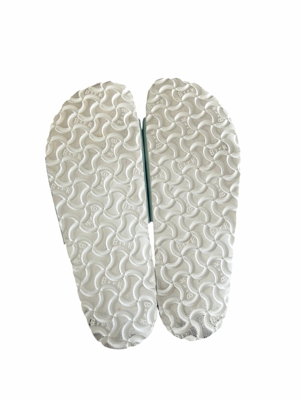 Birkenstock Catalina Lizard Surf Green Silver Single-Buckle Slide Sandal - Picture 4 of 6